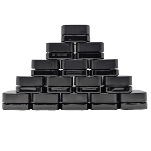 9ml black cube glass