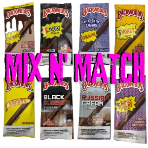 BACKWOODS CIGARS CARTON - MIX & MATCH  - 8 PACKS - Image 1