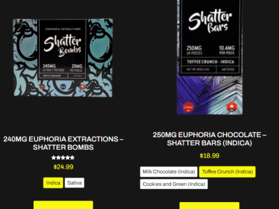 shatter bars euphoria extractions