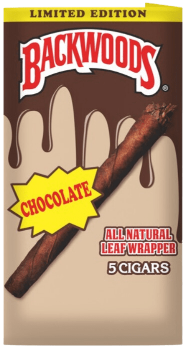 Chocolate backwoods cigars. 5 per pack.