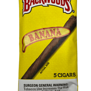 5 pack of Banana-flavoured Backwood cigars