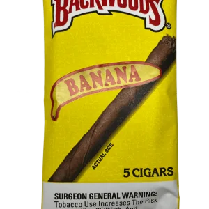 5 pack of Banana-flavoured Backwood cigars