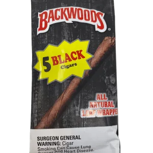 Black-flavored Backwoods cigars with a transparent background