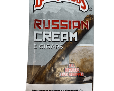 5 pack of Russian Cream-flavored Backwood cigars
