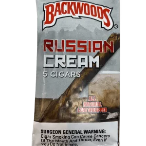 5 pack of Russian Cream-flavored Backwood cigars