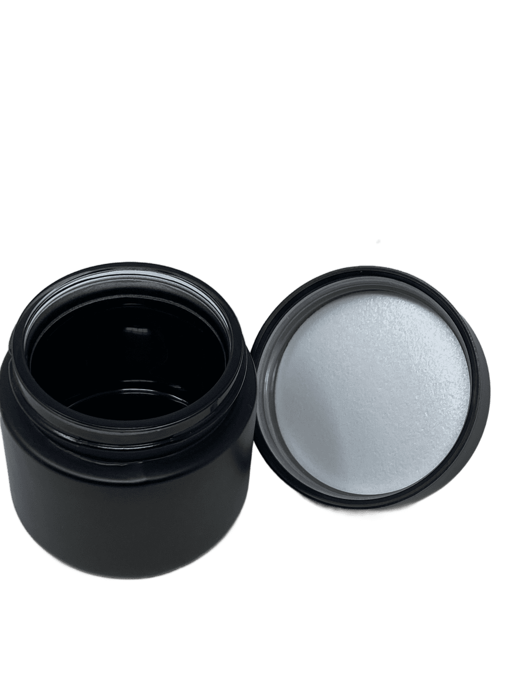 2 oz Child Resistant Glass Jar - matte black