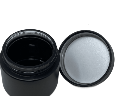 2 oz Child Resistant Glass Jar - matte black