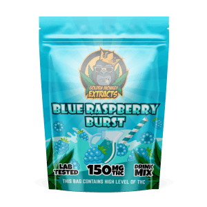 150MG GOLDEN MONKEY EXTRACTS - BLUE RASPBERRY BURST - DRINK MIX - Image 1