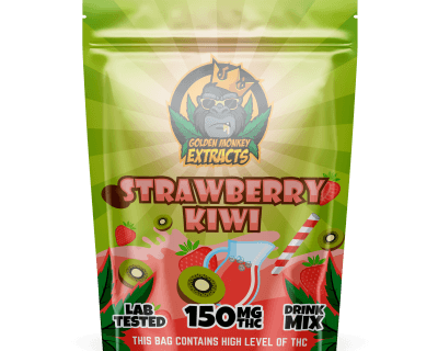 150MG GOLDEN MONKEY EXTRACTS - STRAWBERRY KIWI - DRINK MIX - Image 1