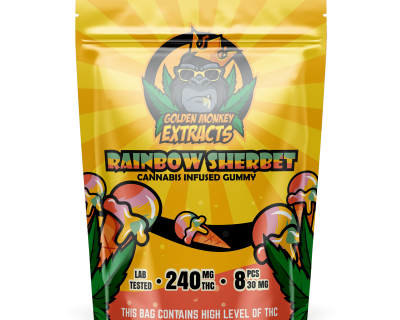 240MG GOLDEN MONKEY EXTRACTS - RAINBOW SHERBET GUMMIES - Image 1