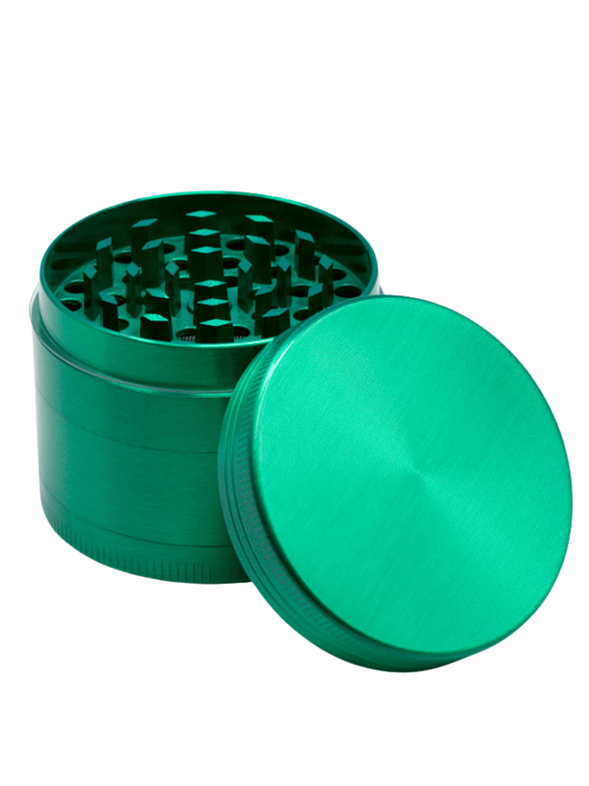 Green Aluminium Four Stage 63mm Grinder