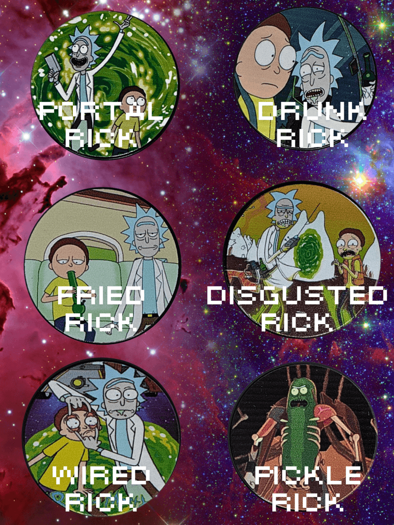 wp product size template RICK N MORTY GRINDER
