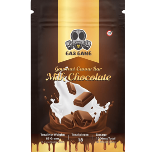 1200mg THC Gas Gang Milk Chocolate - High-potency THC milk chocolate bar for experienced user