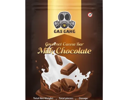 1200mg THC Gas Gang Milk Chocolate - High-potency THC milk chocolate bar for experienced user