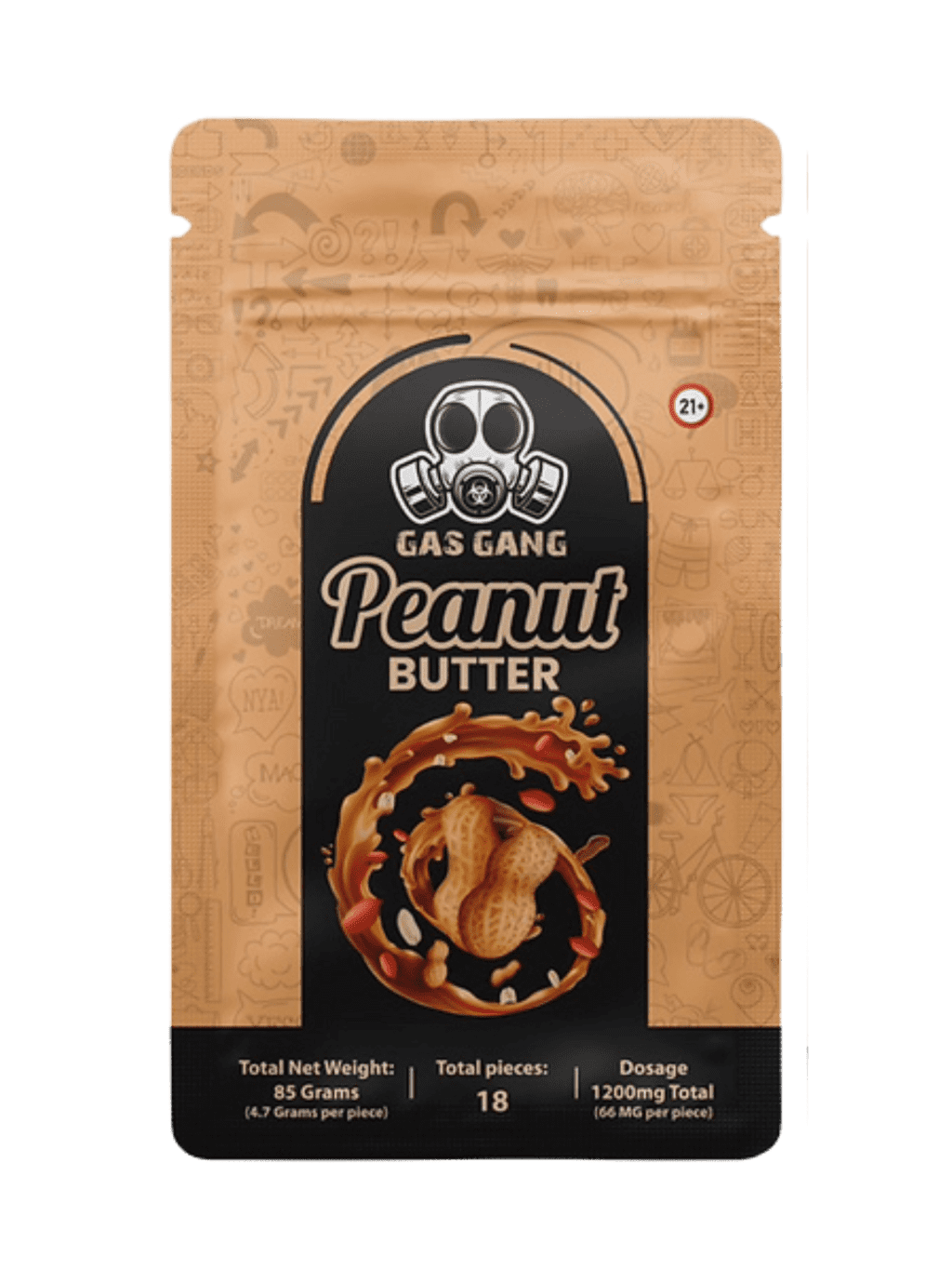 1200mg THC Peanut butter