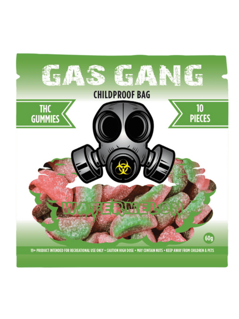 Gas Gang Watermelon THC Gummies with 1000mg