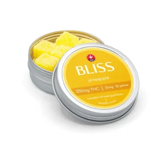 BLISS EDIBLES - PINEAPPLE GUMMIES 250mg - Image 2