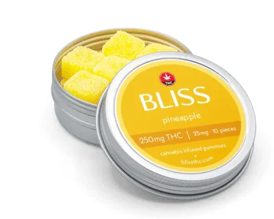 BLISS EDIBLES - PINEAPPLE GUMMIES 250mg - Image 2