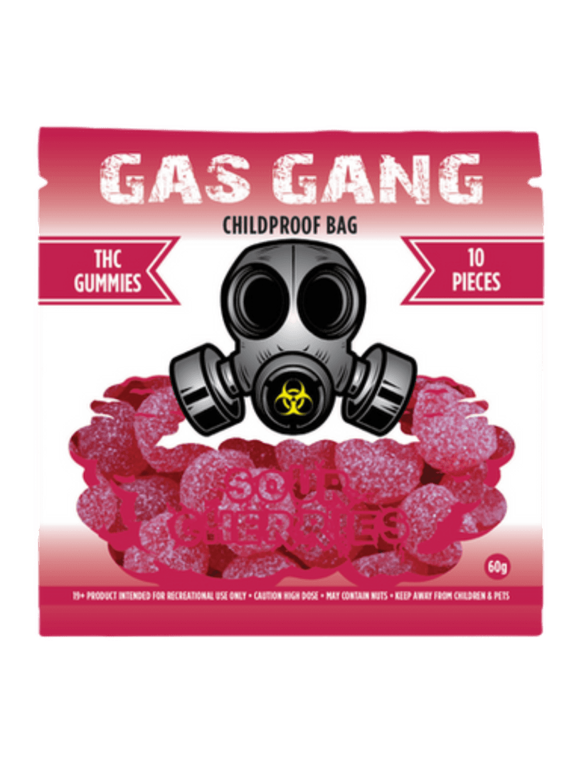 sour cherries Gas Gang Sour Cherry THC Gummies with 1000mg