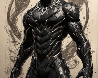 BLACK PANTHER BLUEPRINT POSTER