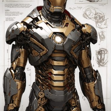 Iron Man Blueprint Poster
