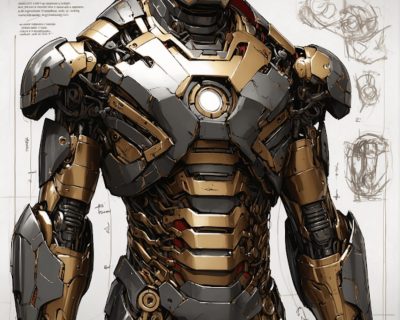 Iron Man Blueprint Poster