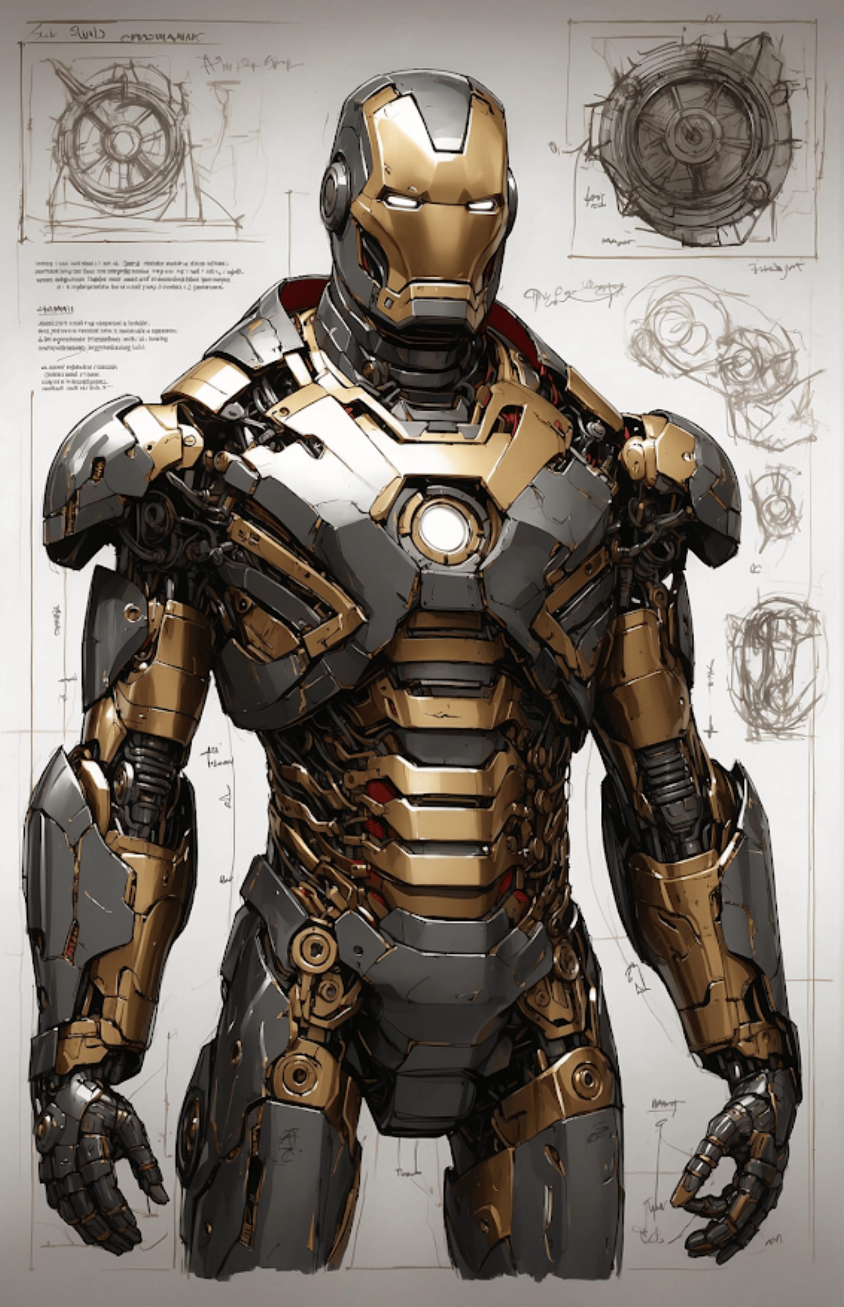 Iron Man Blueprint Poster