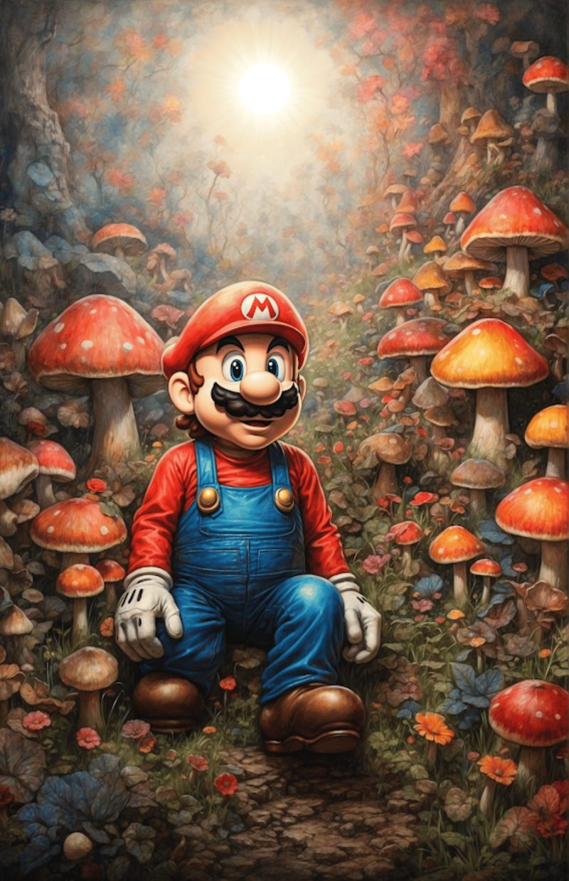 MARIO'S MUSHROOM MADNESS POSTER