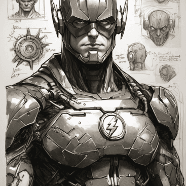 THE FLASH BLUEPRINT POSTER