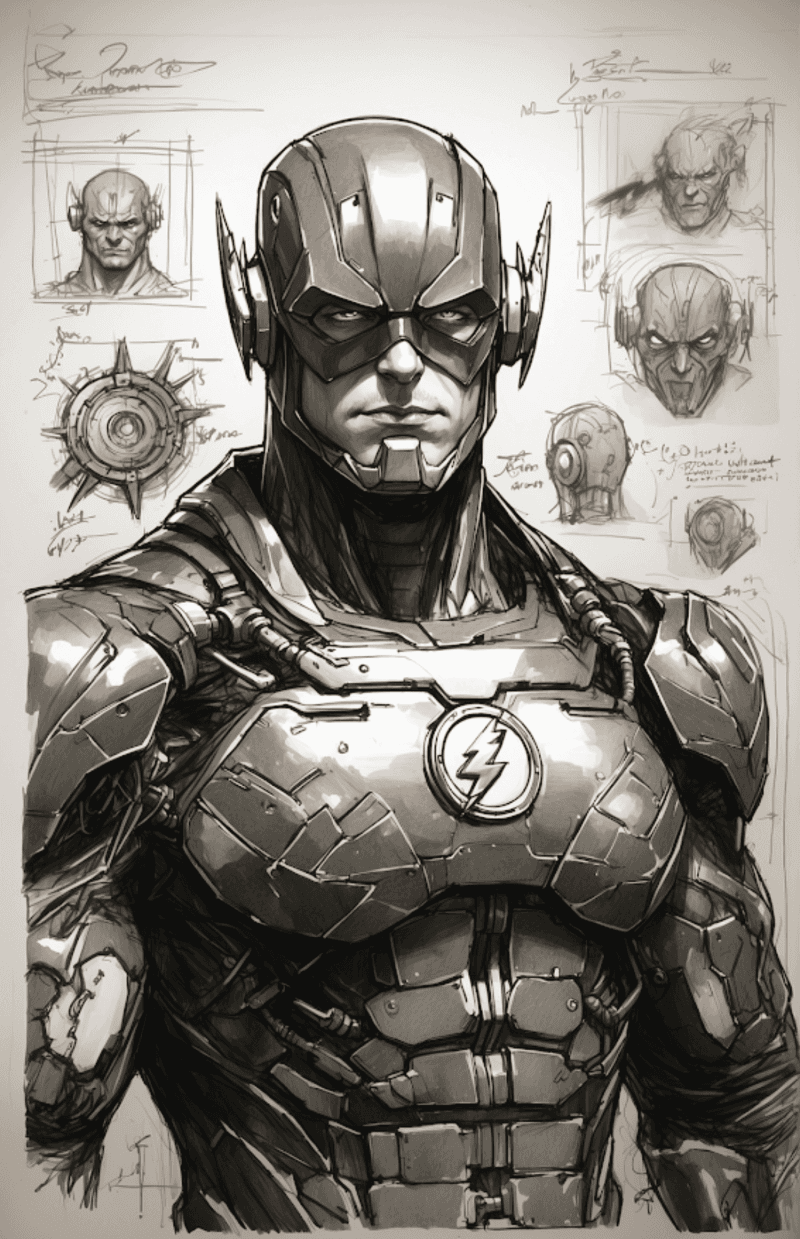 THE FLASH BLUEPRINT POSTER