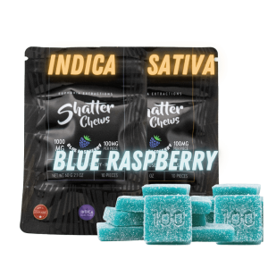 1000MG - Blue raspberry CHEWS