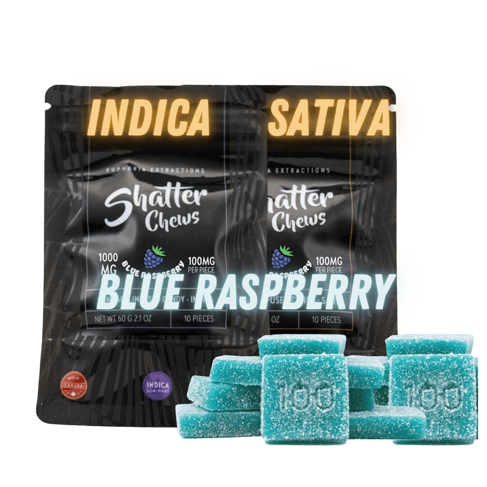 1000MG - Blue raspberry CHEWS