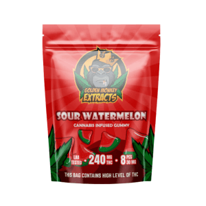 240MG GOLDEN MONKEY EXTRACTS - SOUR WATERMELON GUMMY - Image 1
