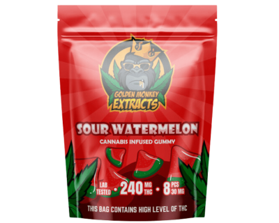 240MG GOLDEN MONKEY EXTRACTS - SOUR WATERMELON GUMMY - Image 1