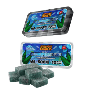 GOLDEN MONKEY EXTRACTS - HIGH DOSE GUMMY- BLUE RASPBERRY BURST - Image 1