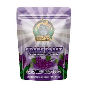 240:100MG THC:CBD - GOLDEN MONKEY EXTRACTS GRAPE BLAST - Image 1