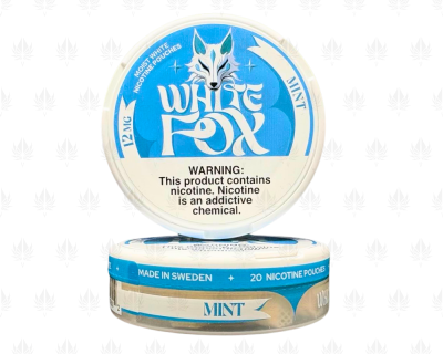WHITE FOX MINT SLIM 12MG NICOTINE POUCHES