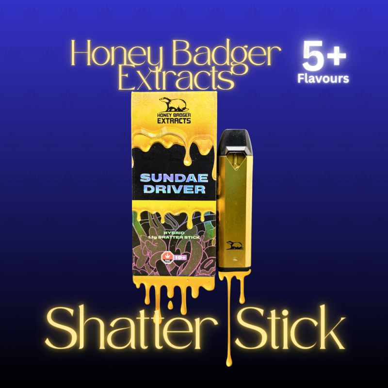 Honey Badger Extracts - 1.1G Shatter Stick