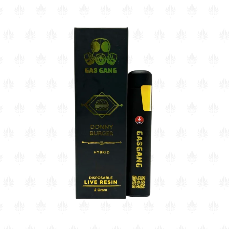 2G GAS GANG - LIVE RESIN BLACK VAPE PEN