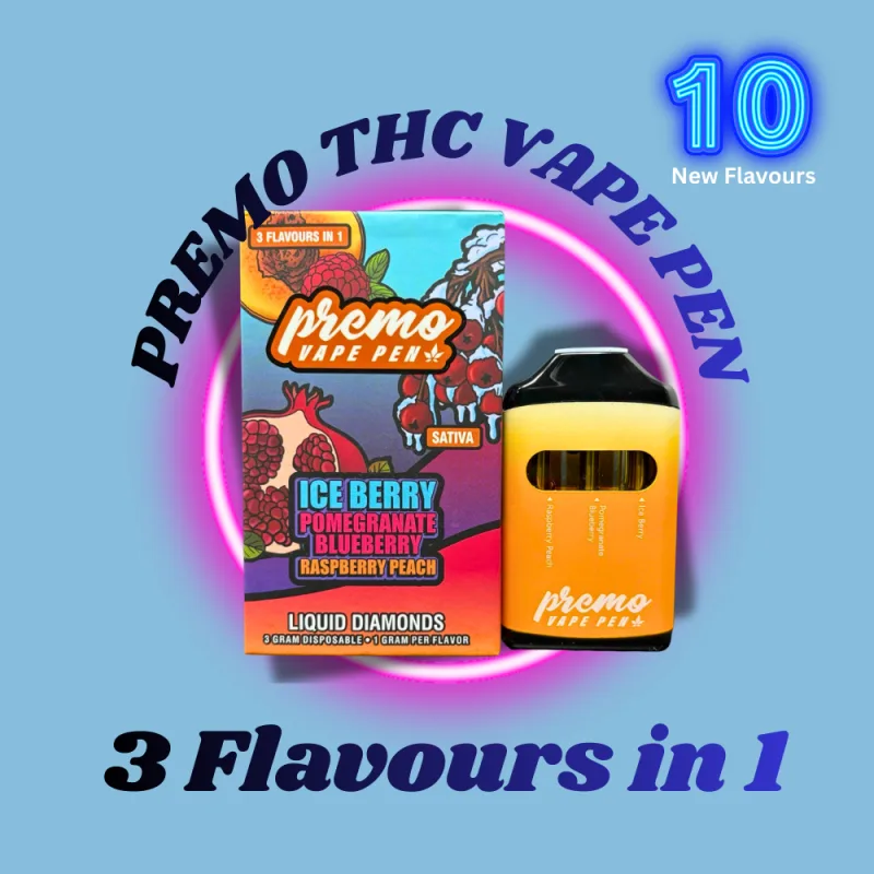 3G PREMO THC VAPE PEN - LIQUID DIAMONDS - WeedPosters.io