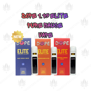 1.1G DOPE ELITE DISPOSABLE VAPE - PURE SAUCE - Image 1