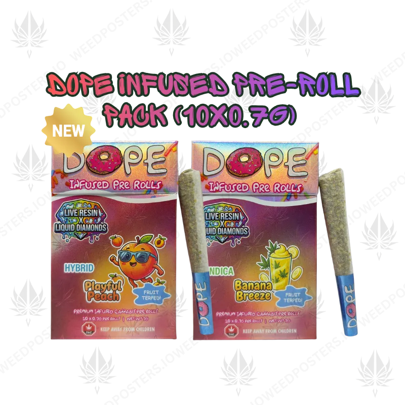 Dope Infused Preroll PACK 10x0.7g - Header